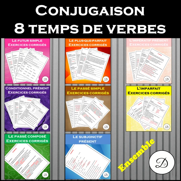 Conjugaison: 8 temps de verbes - Ensemble