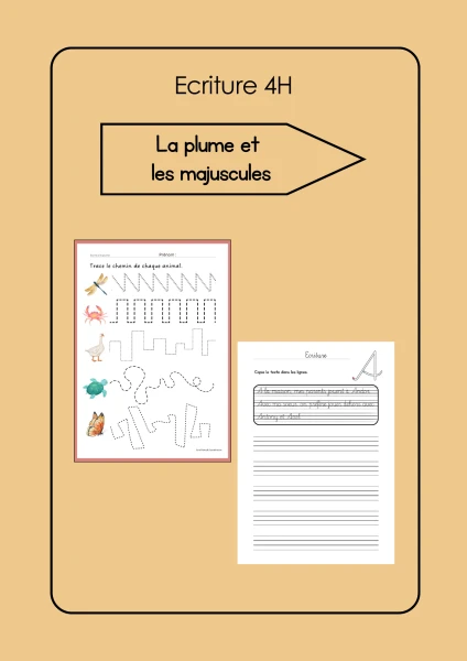 Utiliser la plume et écrire les majuscules