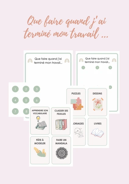 Que faire quand j'ai terminé mon travail...