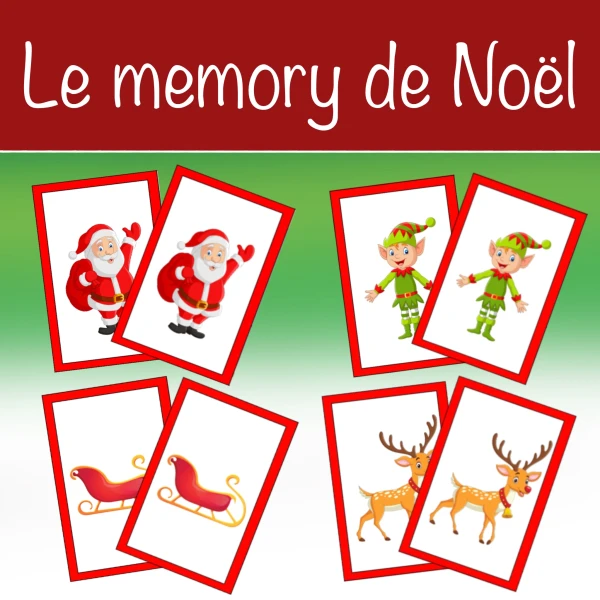 Le memory de Noël