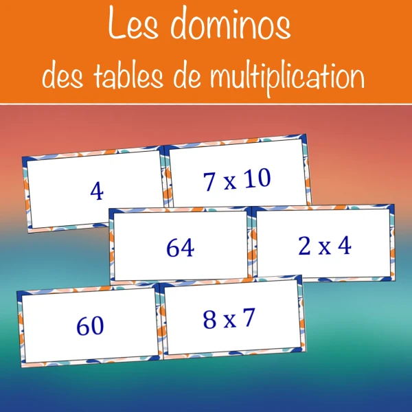 Les dominos des tables de multiplication